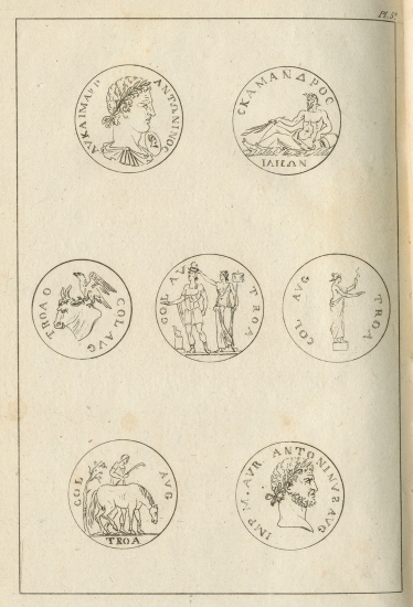 Νομίσματα από το Ίλιον και την Αλεξάνδρεια Τρωάδα (σημερινό Εσκί Σταμπούλ).