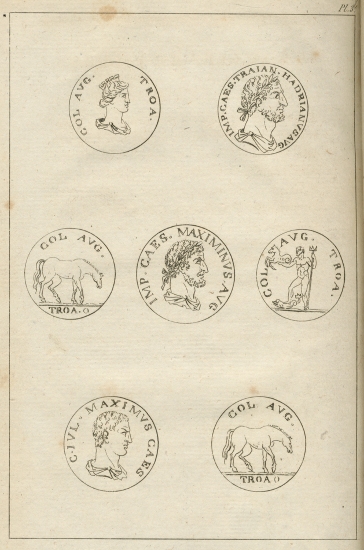 Νομίσματα από το Ίλιον και την Αλεξάνδρεια Τρωάδα (σημερινό Εσκί Σταμπούλ).