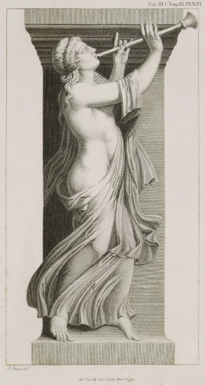 Μαινάδα από το μνημείο της Στοάς των Ειδώλων (Incantadas ή Μαγεμένες) στη Θεσσαλονίκη.