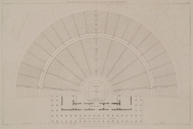 Κάτοψη του Αρχαίου Θεάτρου της Επιδαύρου.