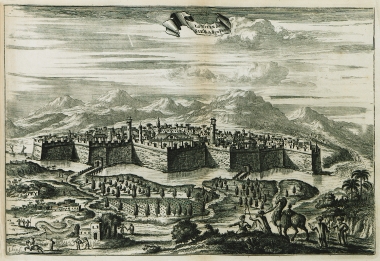 Άποψη της πόλης Σιράζ στην Περσία.