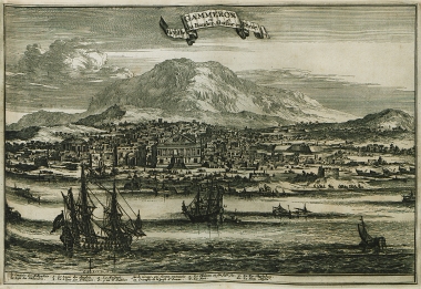 Άποψη της πόλης Μπαντάρ Αμπάς στην Περσία.