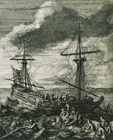 Οι ναυτικοί του Terschelling εγκαταλείπουν το πλοίο.