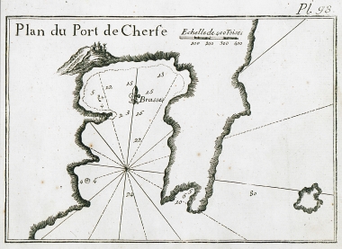 Χάρτης του λιμανιού της Σερίφου.