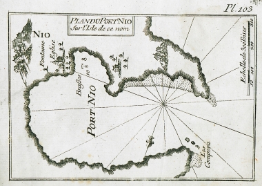 Χάρτης του λιμανιού της Ίου.