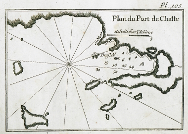 Χάρτης του λιμανιού της Σκοπέλου.