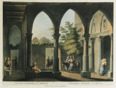 Άποψη αρχαίου κτίσματος, πιθανότατα του κάστρου του Κολοσσιού, στη Λεμεσό.