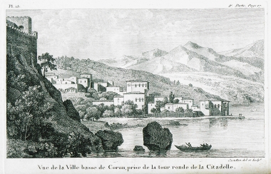 Άποψη της Κορώνης από το ενετικό κάτσρο.