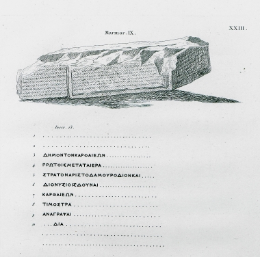 Επιγραφές στην Καρθαία της Κέας.