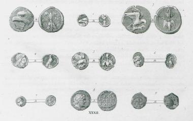 Αρχαία νομίσματα της Αιολίδας και της Ελαίας, λιμάνι της Περγάμου.