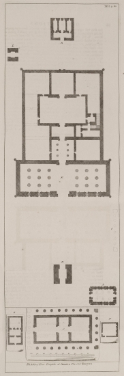 Κατόψεις ναών στα Δένδερα της Αιγύπτου.