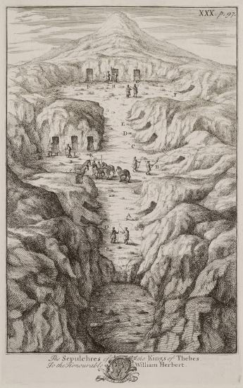 Άποψη της Κοιλάδας των Βασιλέων στις Θήβες της Αιγύπτου.