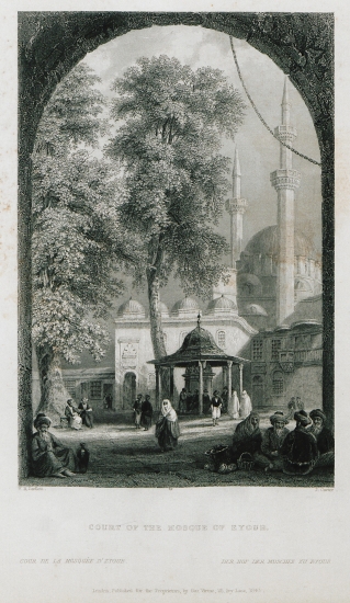 Το τέμενος του Σουλτάνου Εγιούπ, στην ομώνυμη περιοχή, στην δυτική ακτή του Κερατίου κόλπου.
