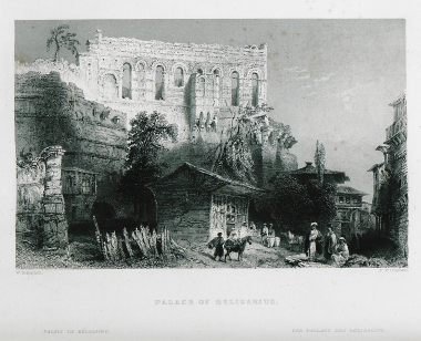 Άποψη του ανακτόρου του Πορφυρογέννητου στο Φανάρι, το σημερινό Μπαλάτ.