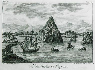 Άποψη του λιμανιού της Πάργας και της νήσου Παναγιάς.