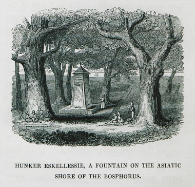 Τοπίο κοντά στην αποβάθρα Χιουνκιάρ, βόρεια του Μπέικοζ, στην ανατολική πλευρά του Βοσπόρου.