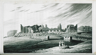 Ερείπια ρωμαϊκών ναών στη Φάκρα στον Λίβανο.