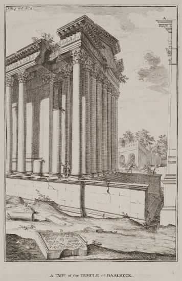 Άποψη του ναού του Διονύσου στο Μπάαλμπεκ.