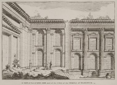 Άποψη του ναού του Διονύσου στο Μπάαλμπεκ.