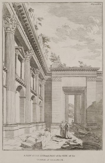 Άποψη του ναού του Διονύσου στο Μπάαλμπεκ.