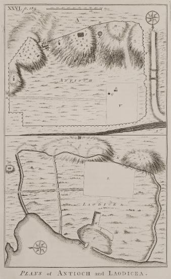Χάρτες της Αντιόχειας και της Λατάκειας ή Λαοδίκειας της Παράλου.