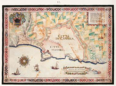 Χάρτης της πόλης του Χάνδακα.