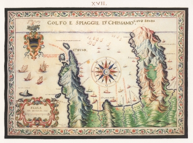 Ο κόλπος και η παραλία της Κισάμου στη δυτική Κρήτη.