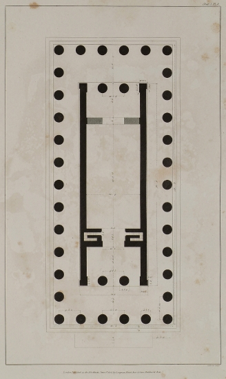 Κάτοψη του Ναού της Ομόνοιας στον Ακράγαντα της Σικελίας.