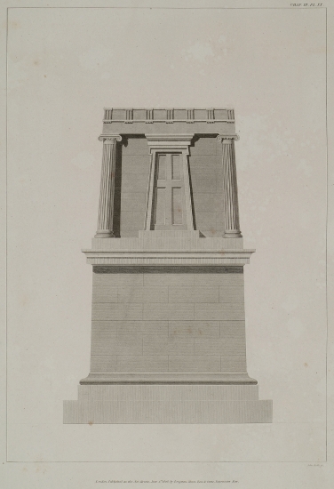 Όψη του λεγόμενου Μαυσωλείου του Θέρονα.