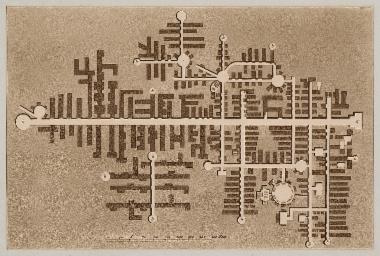 Πολεοδομικός χάρτης της αρχαίας πόλης του Σελινούντα.