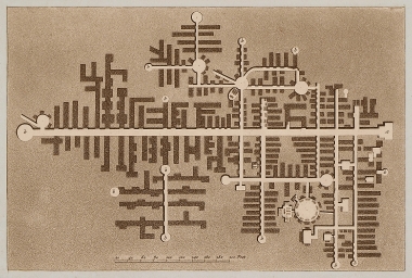 Πολεοδομικός χάρτης της αρχαίας πόλης του Σελινούντα.