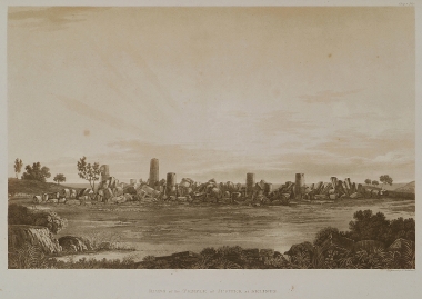 Άποψη των ερειπίων του Ναού G, πιθανότατα αφιερωμένου στον Δία, στον Σελινούντα της Σικελίας.