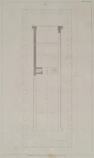 Κάτοψη του Ναού E, αφιερωμένου στην Ήρα, στον Σελινούντα της Σικελίας.