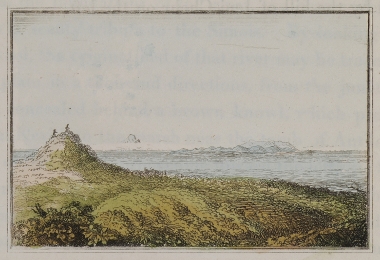 Άποψη του λεγόμενου τύμβου του Αντίλοχου στις ανατολικές ακτές του Ελλησπόντου και κοντά στην αρχαία Ροίτειον (σήμερα Ιντεπέ).