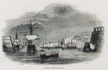 Άποψη του Μεγάλου Λιμανιού της Βαλέτας στη Μάλτα.