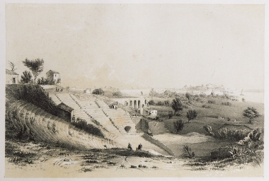 Άποψη του Αρχαίου Θεάτρου των Συρακουσών στη Σικελία.