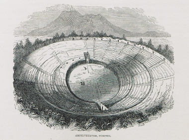 Άποψη του Αμφιθεάτρου της Πομπηίας.