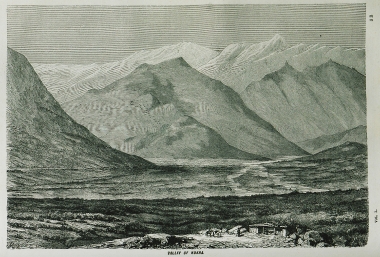 Άποψη της κοιλάδας της Νούκα, που σήμερα ονομάζεται Σάκι, στο Αζερμπαϊτζάν.