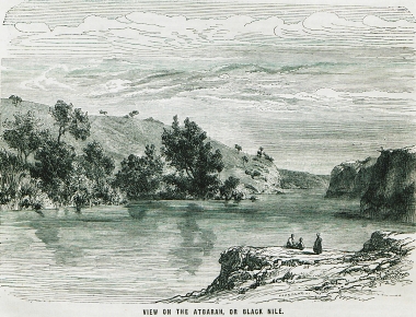 Άποψη του Νείλου στην πόλη Άτμπαρα στο σημερινό Σουδάν.