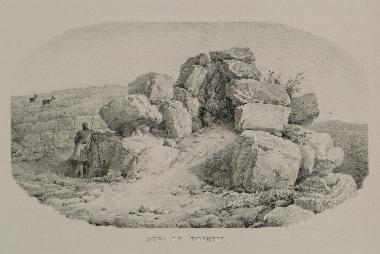 Άποψη των τειχών της αρχαίας Τίρυνθας.