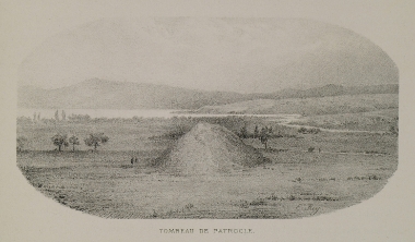 Άποψη του λεγόμενου τύμβου του Πατρόκλου στο Γενί Σεχίρ, κοντά στο Σίγειο.
