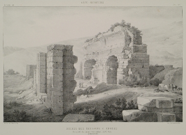 Άποψη των ρωμαϊκών λουτρών του Βάριους (Varius) στην Έφεσο.