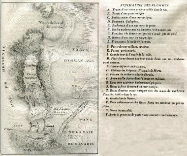 Τοπογραφικός χάρτης της αρχαίας Πύλου και της γύρω περιοχής.