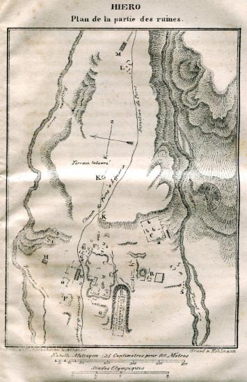 Τοπογραφικός χάρτης του Ασκληπείου στην Επίδαυρο.