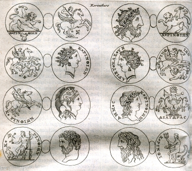 Αρχαία νομίσματα από την Κόρινθο.