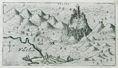 Άποψη του Κάστρου του Κλις, Κλίσσα κατά την βενετική και Κιλίς κατά την οθωμανική διοίκηση, στην Κροατία.