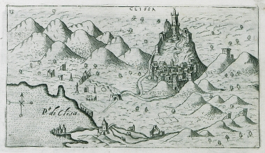 Άποψη του Κάστρου του Κλις, Κλίσσα κατά την βενετική και Κιλίς κατά την οθωμανική διοίκηση, στην Κροατία.