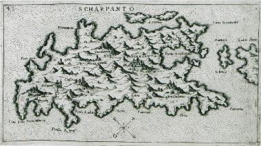 Χάρτης της Καρπάθου.