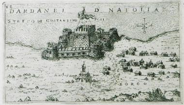 Άποψη του Κάστρου Κιλίτ-μπαχίρ στην ευρωπαϊκή ακτή των Δαρδανελίων.
