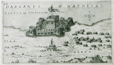 Άποψη του Κάστρου Κιλίτ-μπαχίρ στην ευρωπαϊκή ακτή των Δαρδανελίων.